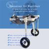 Adjustable 2-Wheel Dog Wheelchair for Rear-Leg Support, 5–60 kg view 3