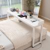 DSEWTEZXI Mobile Overbed Table with Wheels view 1