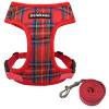 Dog Harness for Small Dogs, Safety Vest with Leash (Red, XL) view 1