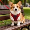 Dog Harness for Small Dogs, Safety Vest with Leash (Red, XL) view 2