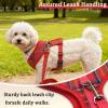 Dog Harness for Small Dogs, Safety Vest with Leash (Red, XL) view 3
