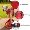 Dog Harness for Small Dogs, Safety Vest with Leash (Red, XL) view 4