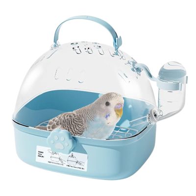 Lightweight Bird Travel Carrier with Handheld Water Bottle