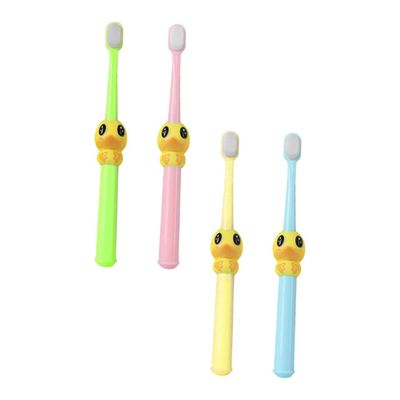4-Pack Children's Toothbrushes, Soft Bristles, Cartoon Designs, PP
