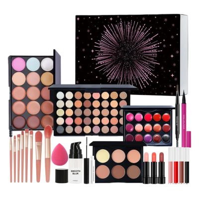 Makeup Set with Palette, Lipstick and Brushes for Women and Girls