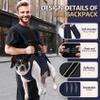 Duuclume Dog Carrier Backpack with Legs, Handle, Multifunctional Travel Bag for Medium and Large Dogs, XL view 3
