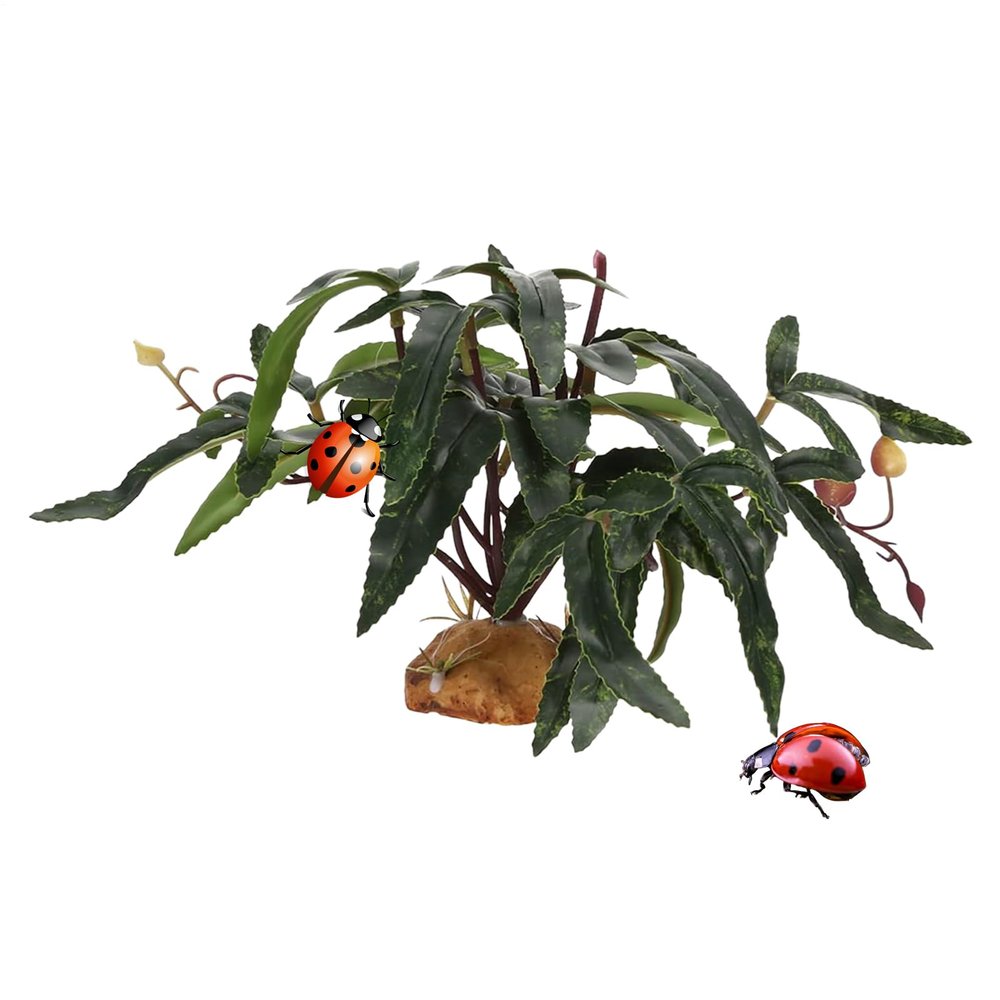 Artificial Leaves for Aquariums - Terrarium Decoration for Reptiles