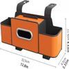 3-in-1 Car Backseat Organizer with Tissue Box and Drink Holder view 3