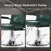 Generic Luxury Adjustable Barber Chair for Salon and Spa, 180 kg Capacity, Comfortable Backrest, Durable Disc Base, Stylish Blue Barber Chair view 3