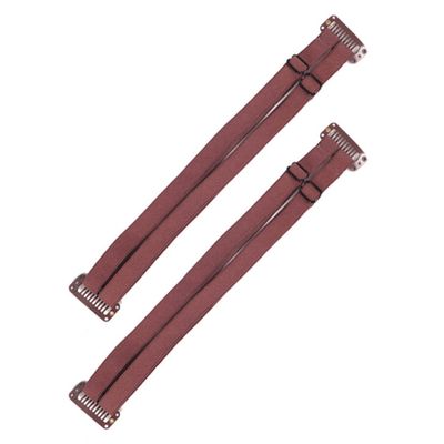 2-Piece Face-Lifting Bands, Invisible Slimming Strap with Clips, Brown