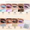 Purple Glitter Eyeshadow Palette, Waterproof Metallic Cream Eyeshadow view 4