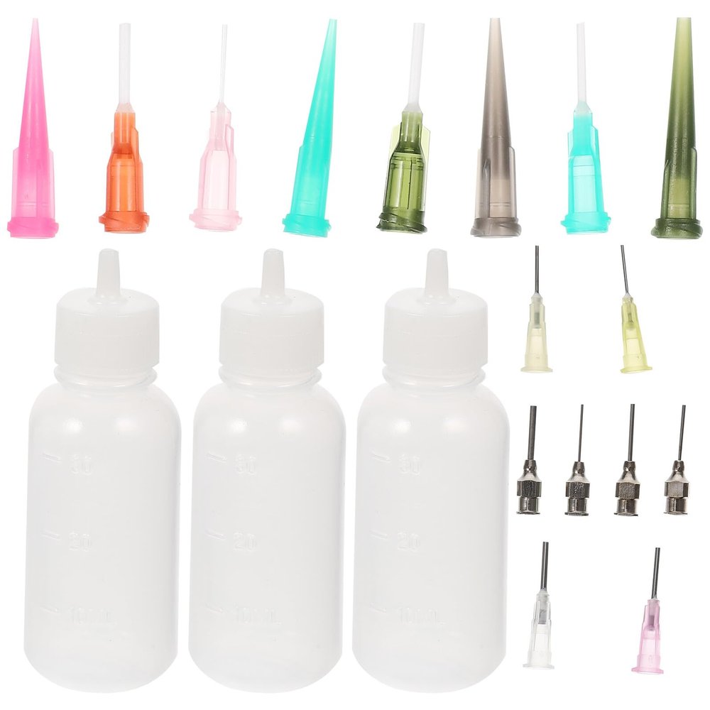 AUTSUPPL 30 mL Transparent Plastic Squeeze Bottles