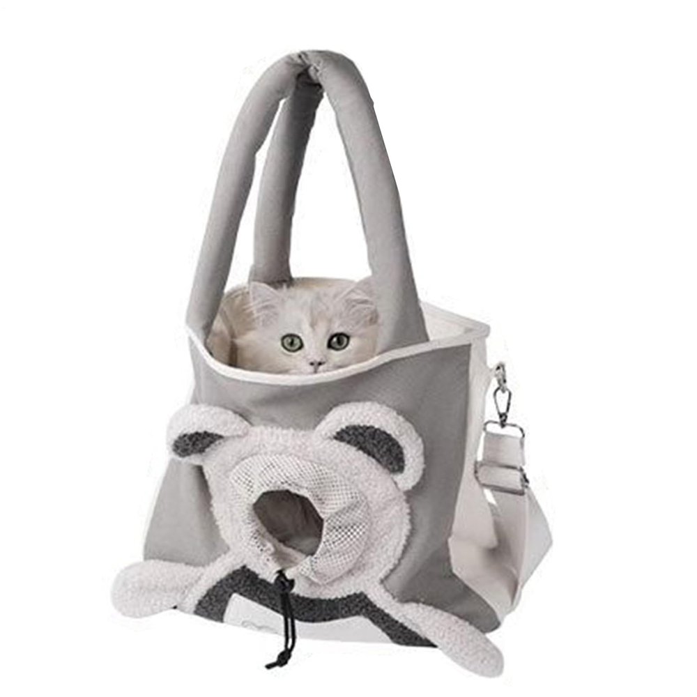 Soft Cat Carrier Bag, Cute Portable Bear-Shaped Design
