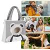 Soft Cat Carrier Bag, Cute Portable Bear-Shaped Design view 3