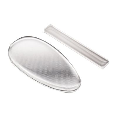 Glass Callus Remover, 2-Piece Set, Silver