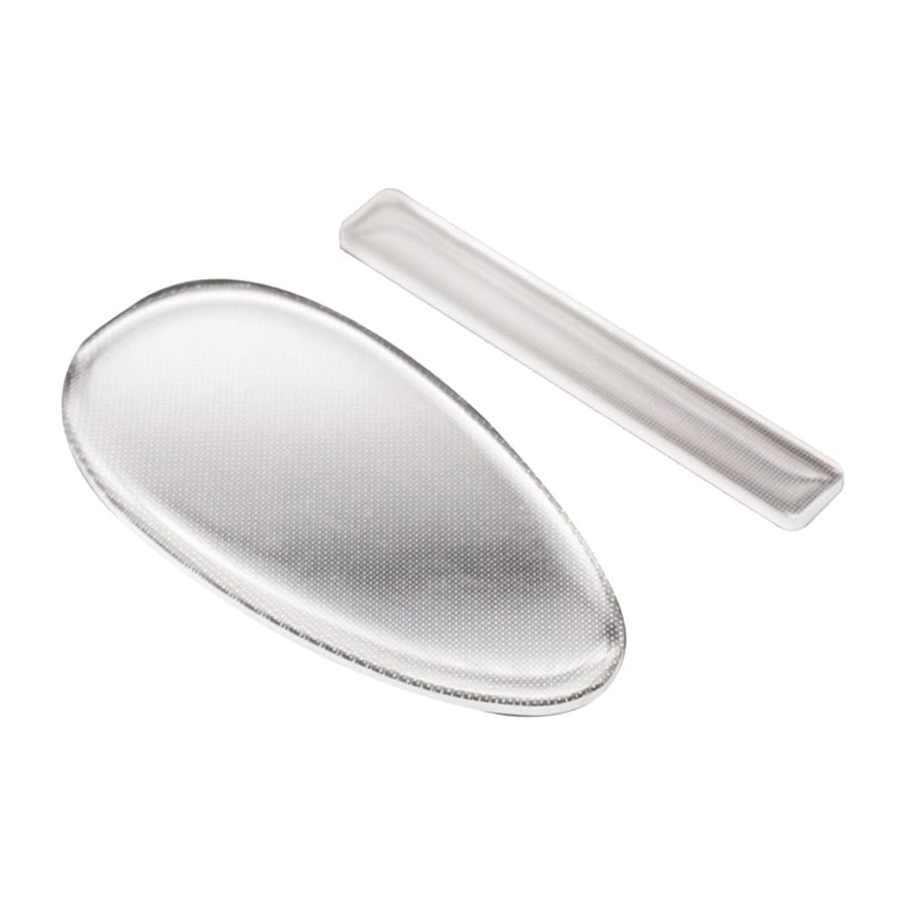 Glass Callus Remover, 2-Piece Set, Silver