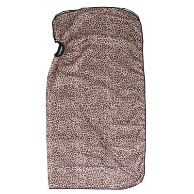 Gogogmee Adult Satin Leopard-Print Hairdressing Cape