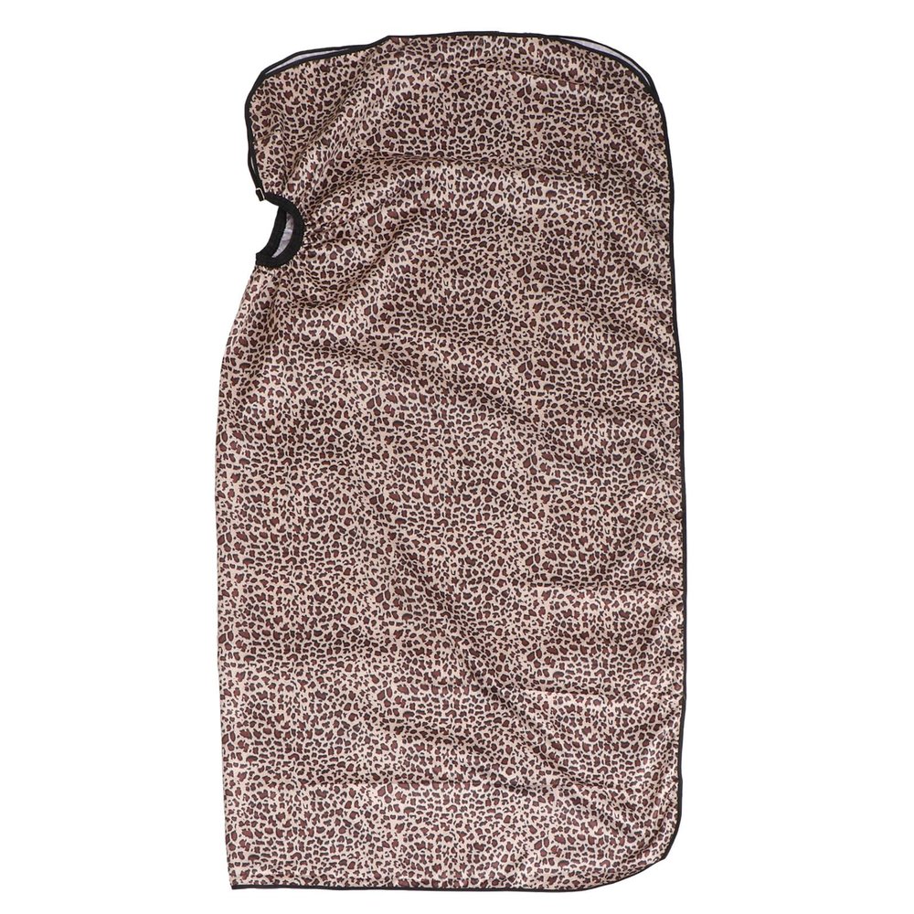 Gogogmee Adult Satin Leopard-Print Hairdressing Cape