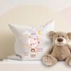 Elefantasie Personalized Birth Pillow with Hot-Air Balloon Motif, Birth Details and Custom Name, Birth Gift (Pink Balloon) view 3