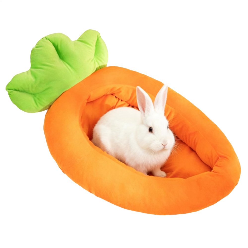 YRTUOP Plush Carrot Pet Bed for Cats, Warm Home Decor