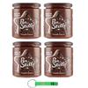 Pan di Stelle Hazelnut Spread 4 x 580 g with Cookie Pieces, Palm Oil-Free + Free Beni Culinari Keychain view 1