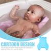 Abaodam Skin-Friendly Sponge Bath Mat, Non-Slip Bath Cushion for Newborns and Toddlers, Ergonomic Blue Bath Support view 4