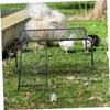 Rutin Chicken Platform with Ladder, Black Iron Frame view 4