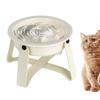 Slow-Feeder Dog Bowl with Ceramic Bowl and Metal Stand view 1