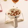 Slow-Feeder Dog Bowl with Ceramic Bowl and Metal Stand view 2