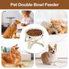 Slow-Feeder Dog Bowl with Ceramic Bowl and Metal Stand view 4