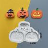 alloneslife Elastomer Baking Mold for Halloween, Pumpkins, Bats and Skulls, for Fondant view 4