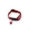 Adjustable Red Nylon Dog Collar for Small and Medium Dogs view 2