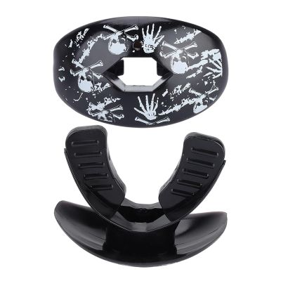 Asixxsix Food-Grade TPR Mouthguard for Boxing, Rugby, and Football, Skeleton-Shaped