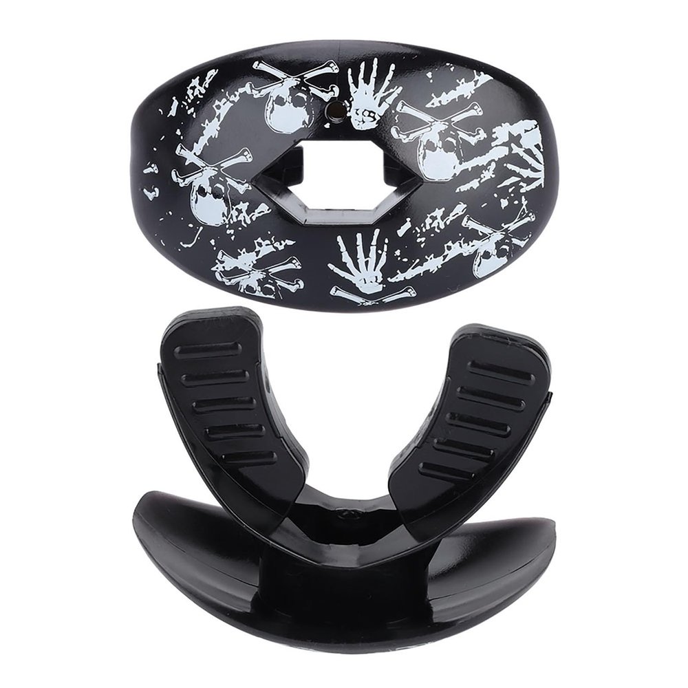 Asixxsix Food-Grade TPR Mouthguard for Boxing, Rugby, and Football, Skeleton-Shaped