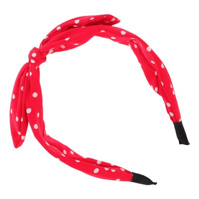 Gogogmee Wide Red Headband for Women with Large Bow