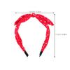 Gogogmee Wide Red Headband for Women with Large Bow view 2