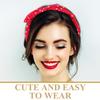 Gogogmee Wide Red Headband for Women with Large Bow view 3
