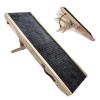 Foldable Wooden 4-Step Dog Stairs for Bed view 1