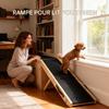 Foldable Wooden 4-Step Dog Stairs for Bed view 2