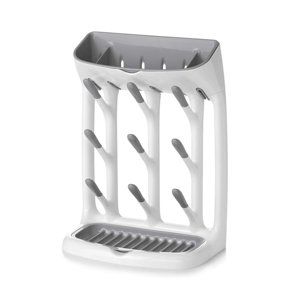 LANMOU Baby Bottle Drying Rack, Vertical Bottle Dryer with Drip Tray