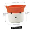 Woven Cotton Storage Basket with Cartoon Fox, 1 Pc. view 2