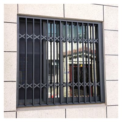 Retractable Folding Aluminum Window Safety Gate, 67 × 47.2 in (170 × 120 cm)