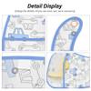 4-Piece Waterproof Baby Bib Set with Cartoon Prints and Pocket view 2