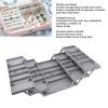 RIZGHWOY Foldable, Expandable Makeup Organizer Tray with Double Drawers, 3-Tier view 4