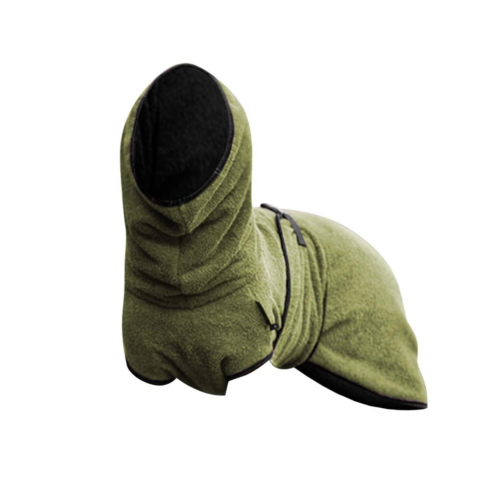 Cute Winter Pet Clothing for Dogs, Thick Warm Outfit (Green, XXL)
