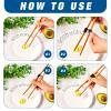 Tioncy 500-Pack Reusable Chopstick Helpers for Children view 3