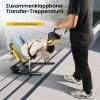 350 lb Manual Lift Stair Chair with 4 Wheels, Folding Emergency Stair-Climbing Wheelchair, Yellow view 3