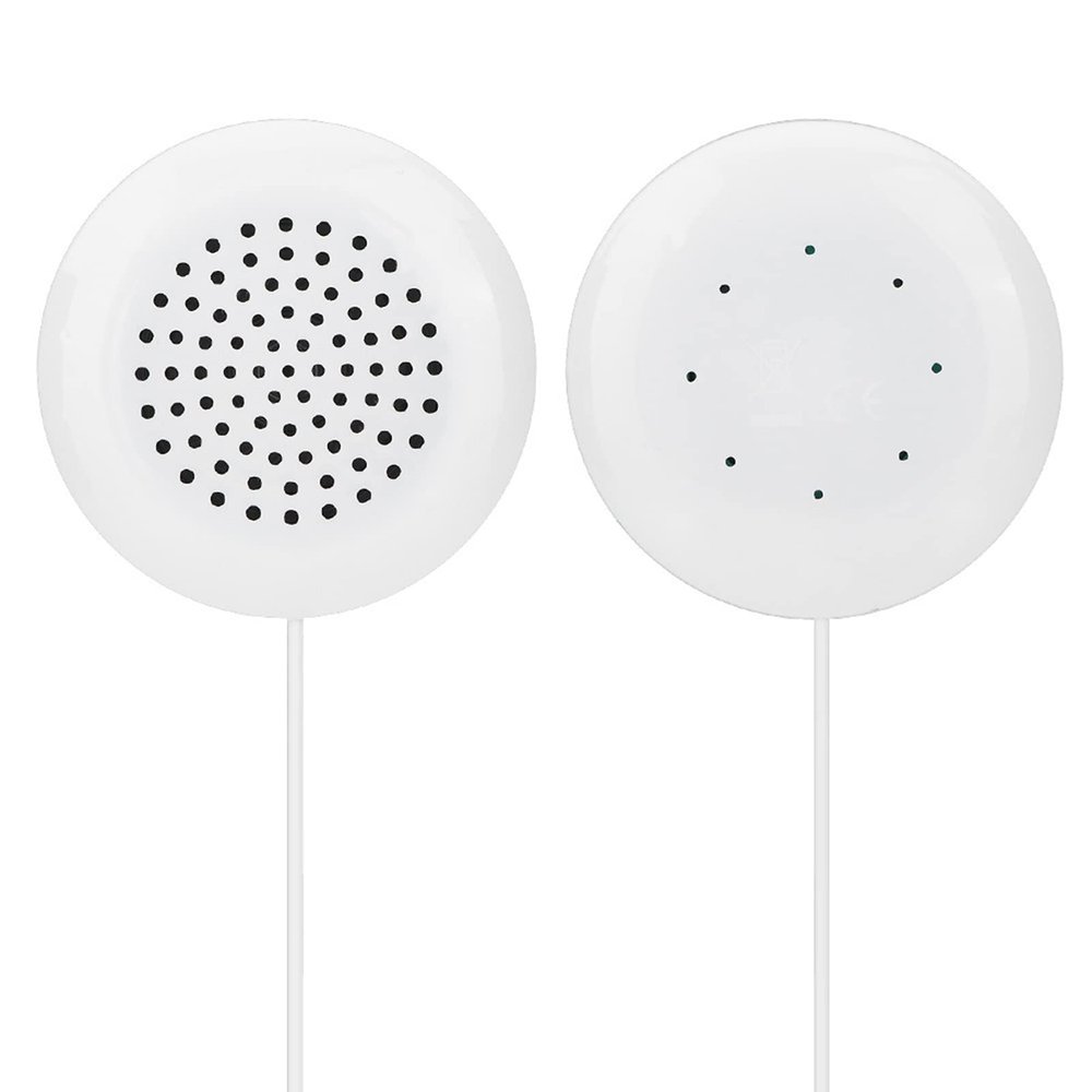 Asixxsix Portable Pillow Speaker, True HD Music, Sleep Aid for MP3, Phone and CD, White ABS