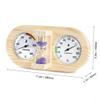 3-in-1 Sauna Thermometer, Hygrometer & 15-Minute Sand Timer, Green view 2