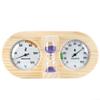 3-in-1 Sauna Thermometer, Hygrometer & 15-Minute Sand Timer, Green view 4